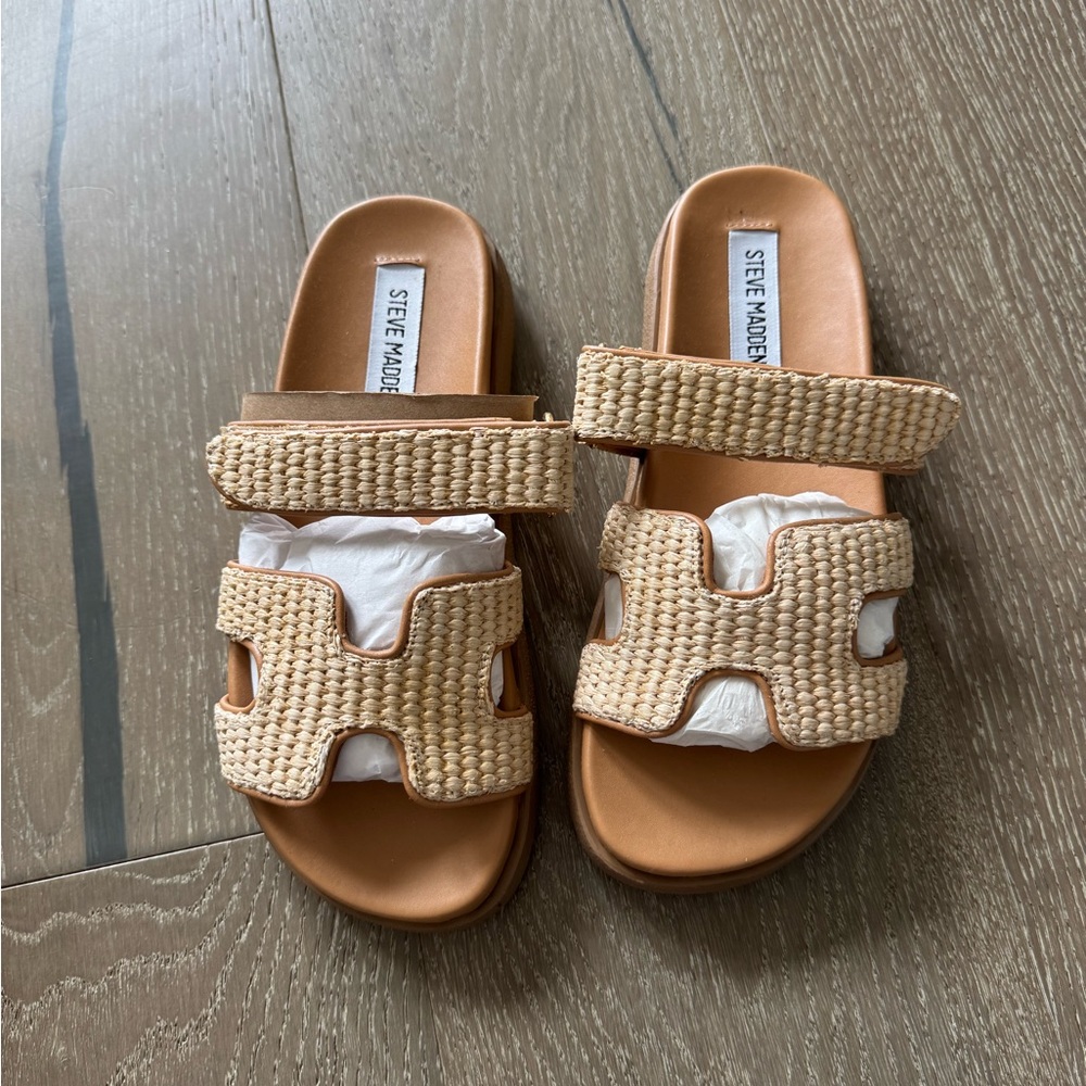Steve Madden Mayven Tan Sandals